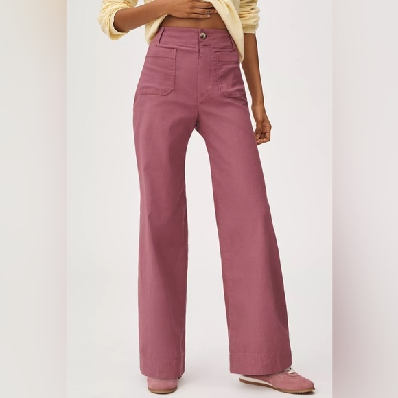 Maeve Pants - NWT! ANTHROPOLOGIE The Colette Full-Length Wide-Leg Pants by Maeve - 23 petite 🐢